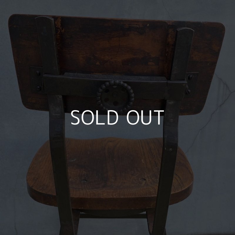 画像7: VINTAGE ANTIQUE ヴィンテージ アンティーク 椅子 アメリカ / チェア インダストリアル ウッド 家具 木製 店舗 什器 USA