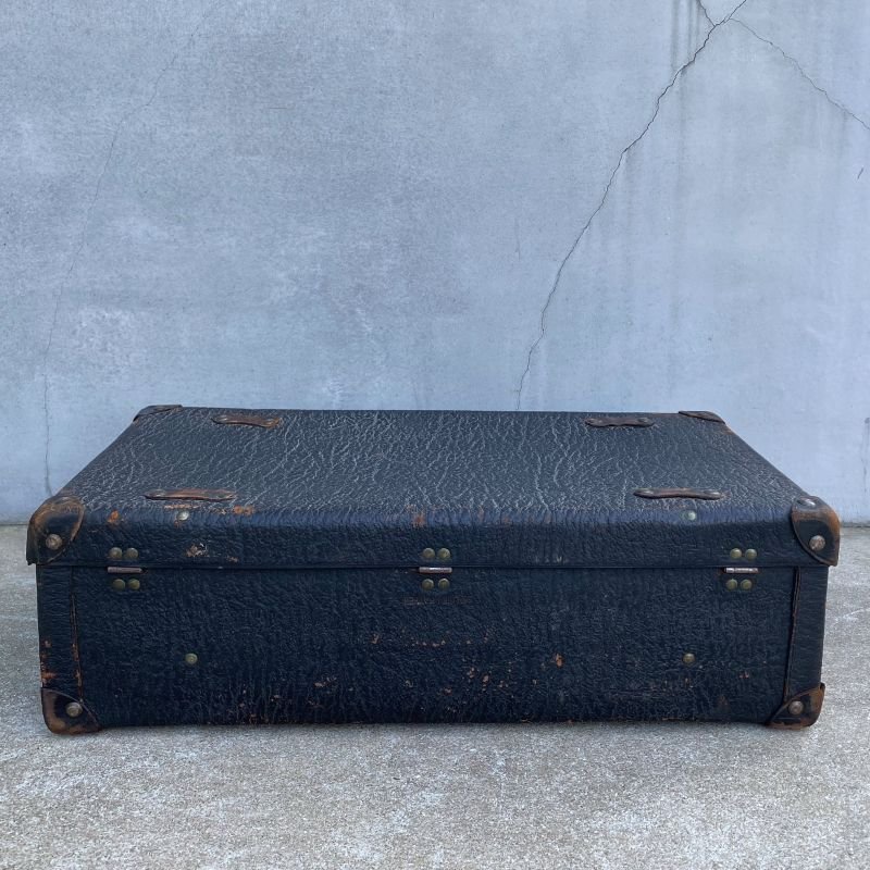 画像2: VINTAGE TRUNK SUITCASE ヴィンテージ トランク スーツケース アメリカ / ゾウ革 象革 エレファントレザー 鞄 店舗 什器 USA