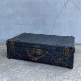 VINTAGE TRUNK SUITCASE ヴィンテージ トランク スーツケース アメリカ / ゾウ革 象革 エレファントレザー 鞄 店舗 什器 USA