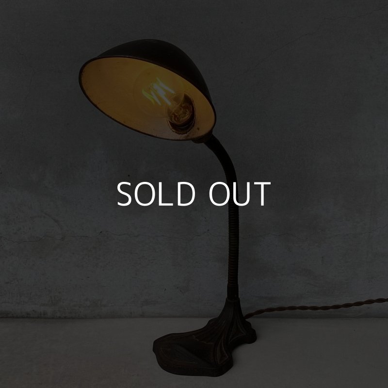 画像10: VINTAGE DESKLAMP ヴィンテージ デスクランプ デスクライト スタンドライト 卓上ライト アメリカ / インダストリアル グースネック 照明 工業用 USA