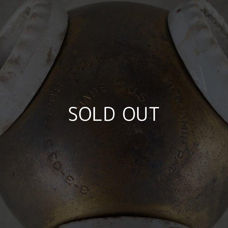 画像6: VINTAGE ANTIQUE BENJAMIN SOCKET ヴィンテージ アンティーク ベンジャミンソケット アメリカ / ランプ ライト 3灯 コレクタブル 照明 USA