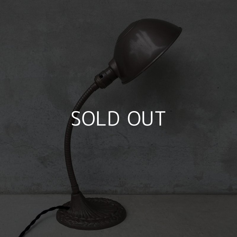 画像6: VINTAGE DESKLAMP ヴィンテージ デスクランプ デスクライト スタンドライト 卓上ライト アメリカ / インダストリアル グースネック 照明 工業用 USA