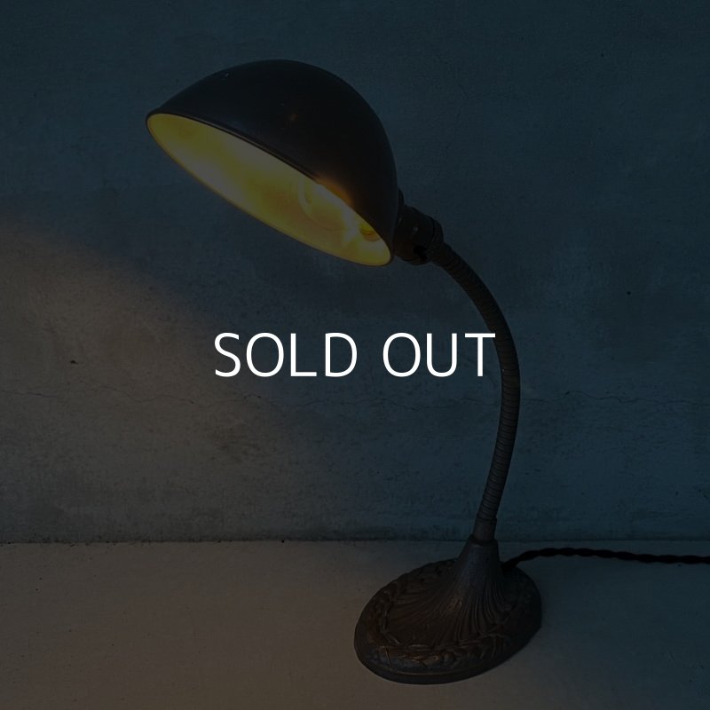 画像10: VINTAGE DESKLAMP ヴィンテージ デスクランプ デスクライト スタンドライト 卓上ライト アメリカ / インダストリアル グースネック 照明 工業用 USA