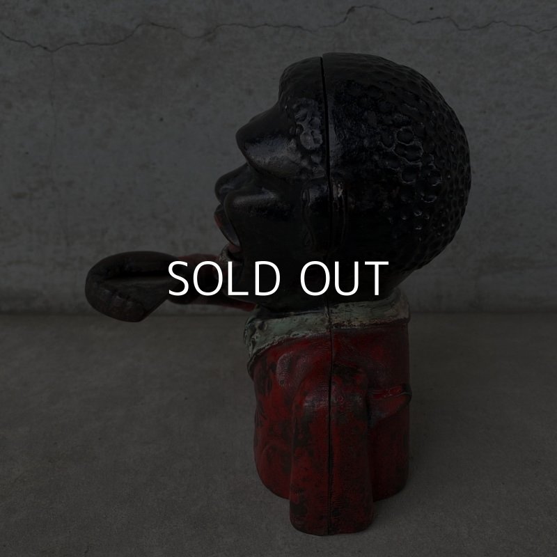 画像4: VINTAGE ANTIQUE LITTLE JOE ヴィンテージ アンティーク リトルジョー メカニカルバンク 貯金箱 アメリカ / 鋳物 キャストアイアン コレクタブル