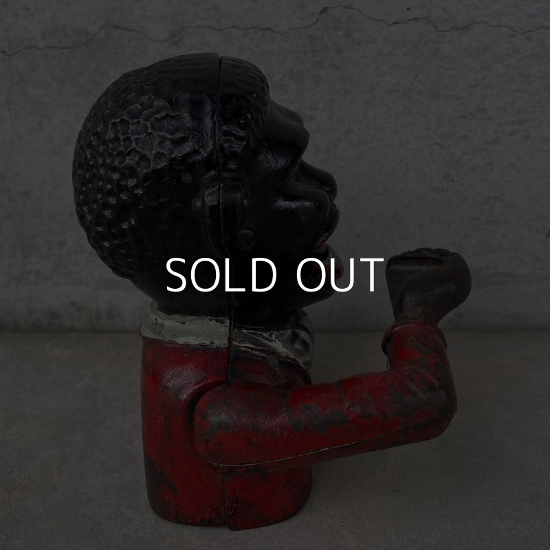 画像3: VINTAGE ANTIQUE LITTLE JOE ヴィンテージ アンティーク リトルジョー メカニカルバンク 貯金箱 アメリカ / 鋳物 キャストアイアン コレクタブル