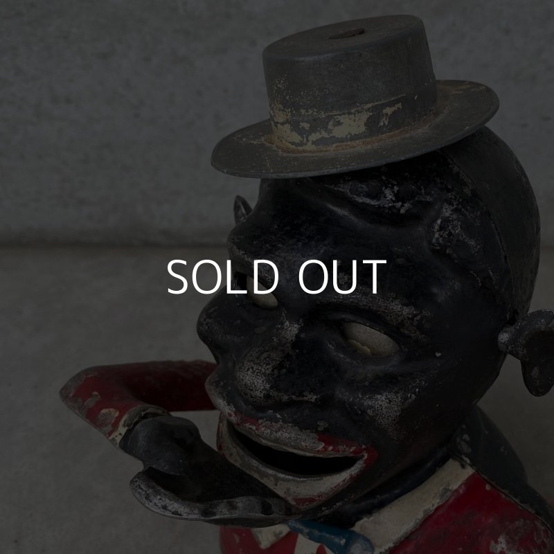 画像8: VINTAGE ANTIQUE STARKIE'S JOLLY BANK ヴィンテージ アンティーク ジョリーバンク メカニカルバンク 貯金箱 アメリカ / アルミ 帽子 コレクタブル