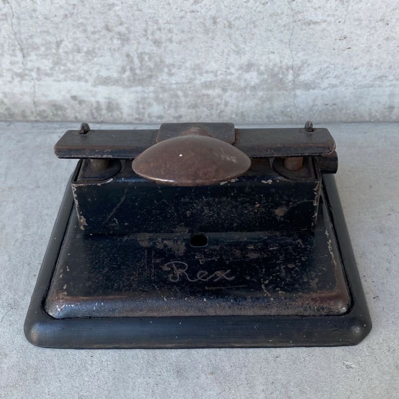 画像3: VINTAGE ANTIQUE WILSONJONES CO. REX HOLE PUNCH ヴィンテージ アンティーク 穴開けパンチ アメリカ / インダストリアル 文房具 事務用品
