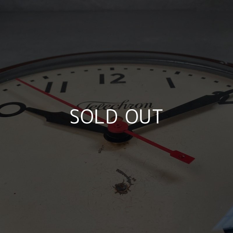 画像8: VINTAGE ANTIQUE TELECHRON WALL CLOCK ヴィンテージ アンティーク ウォールクロック 掛け時計 アメリカ / インダストリアル スクールクロック 店舗什器