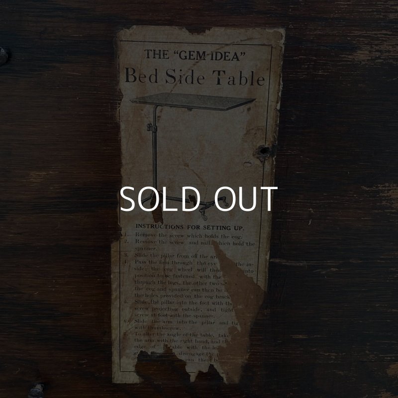 画像7: VINTAGE ANTIQUE BEDSIDE TABLE ヴィンテージ アンティーク ベッドサイドテーブル アメリカ / インダストリアル メニューボード カフェ テーブル 店舗什器