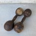 画像1: VINTAGE ANTIQUE WOODEN DUMBBELL ヴィンテージ アンティーク 木製 ダンベル アメリカ / オブジェ ディスプレイ コレクタブル USA (1)