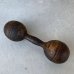 画像2: VINTAGE ANTIQUE WOODEN DUMBBELL ヴィンテージ アンティーク 木製 ダンベル アメリカ / オブジェ ディスプレイ コレクタブル USA (2)