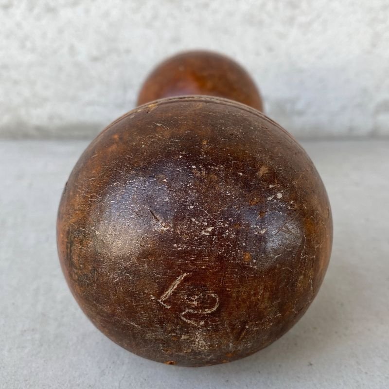 画像5: VINTAGE ANTIQUE WOODEN DUMBBELL ヴィンテージ アンティーク 木製 ダンベル アメリカ / オブジェ ディスプレイ コレクタブル USA