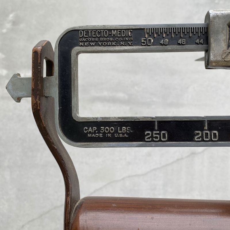 画像7: VINTAGE ANTIQUE JACOBS BROS CO. DETECTO MEDIC SCALE ヴィンテージ アンティーク スケール 体重計 身長測定 / 学校 病院 ディスプレイ インテリア コレクタブル 店舗什器 アメリカ USA