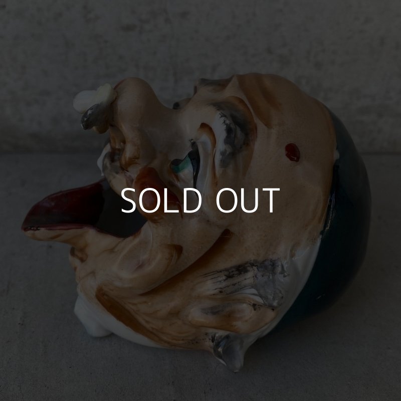 画像5: VINTAGE CERAMIC HOBO ASHTRAY ヴィンテージ セラミック アシュトレイ / JAPAN コレクタブル 陶器 灰皿 輸出用 日本製 (8)