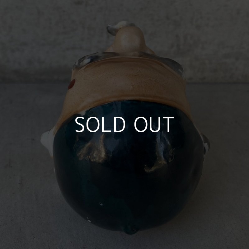 画像3: VINTAGE CERAMIC HOBO ASHTRAY ヴィンテージ セラミック アシュトレイ / JAPAN コレクタブル 陶器 灰皿 輸出用 日本製 (8)