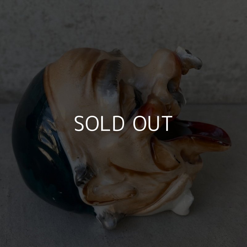 画像4: VINTAGE CERAMIC HOBO ASHTRAY ヴィンテージ セラミック アシュトレイ / JAPAN コレクタブル 陶器 灰皿 輸出用 日本製 (8)