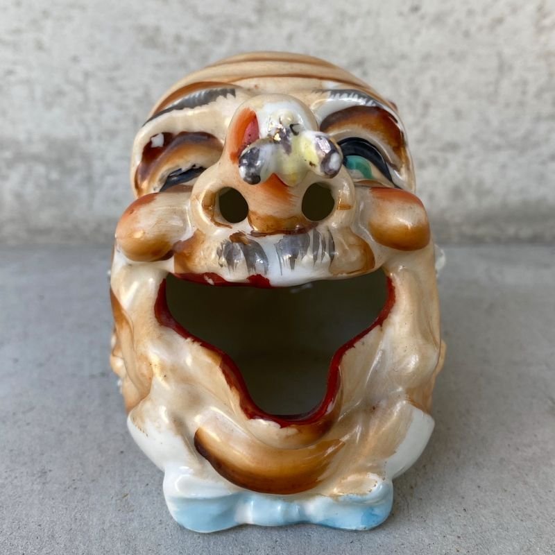 画像2: VINTAGE CERAMIC HOBO ASHTRAY ヴィンテージ セラミック アシュトレイ / JAPAN コレクタブル オブジェ 陶器 灰皿 輸出用 日本製 (1)