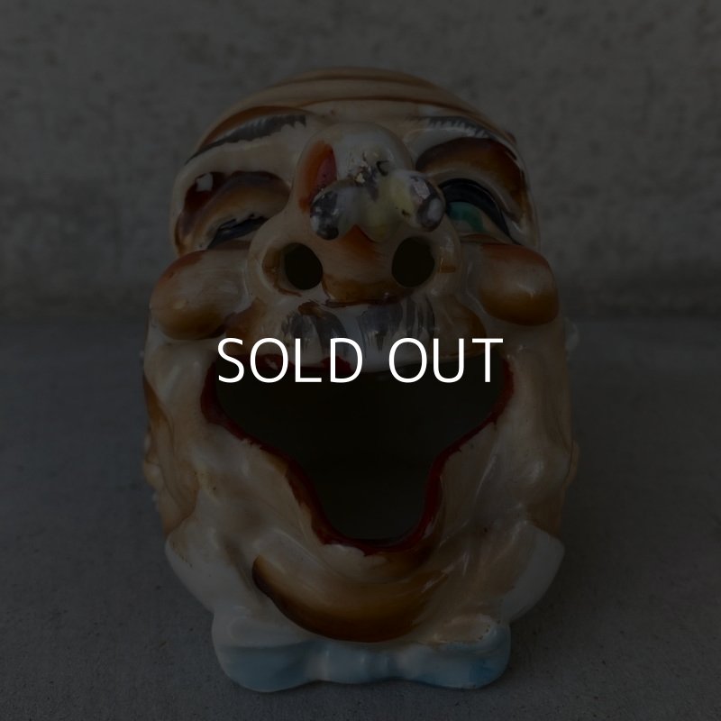 画像2: VINTAGE CERAMIC HOBO ASHTRAY ヴィンテージ セラミック アシュトレイ / JAPAN コレクタブル オブジェ 陶器 灰皿 輸出用 日本製 (1)