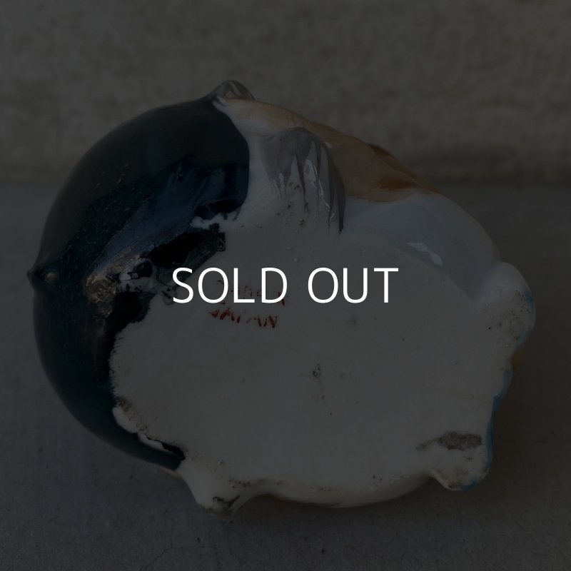 画像7: VINTAGE CERAMIC HOBO ASHTRAY ヴィンテージ セラミック アシュトレイ / JAPAN コレクタブル オブジェ 陶器 灰皿 輸出用 日本製 (1)