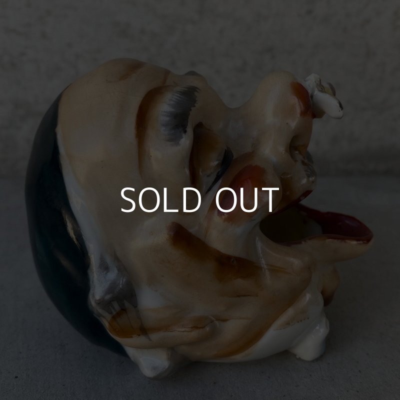 画像4: VINTAGE CERAMIC HOBO ASHTRAY ヴィンテージ セラミック アシュトレイ / JAPAN コレクタブル オブジェ 陶器 灰皿 輸出用 日本製 (1)