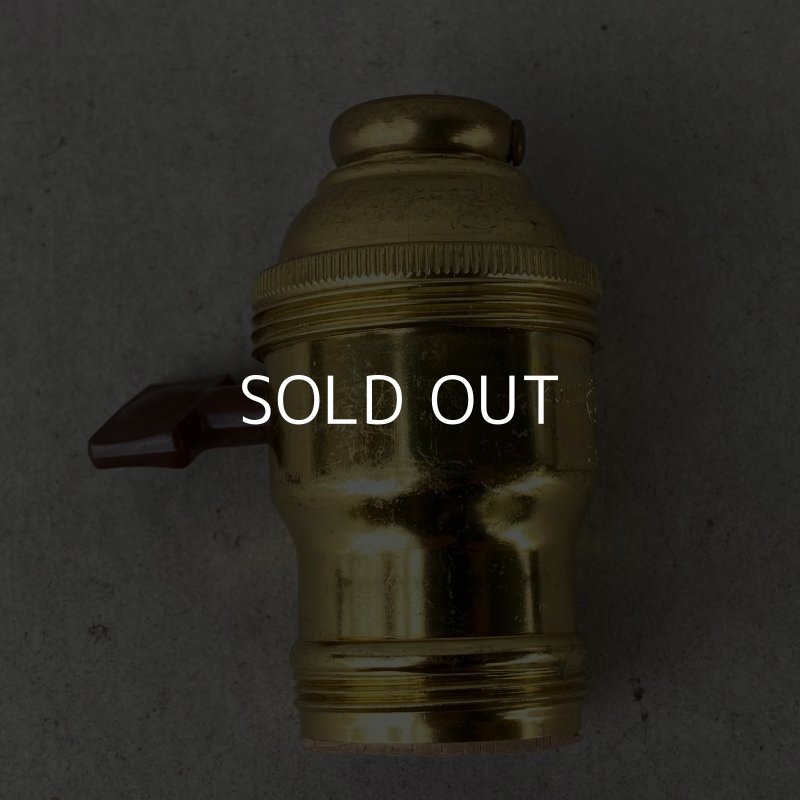 画像2: VINTAGE GENERAL ELECTRIC LAMP SOCKET ヴィンテージ ゼネラルエレクトリック ソケット ランプ ターンスイッチ ブラス  真鍮 E26 / インダストリアル ネジ山付き ライト リペアパーツ 照明 電気 アメリカ  USA