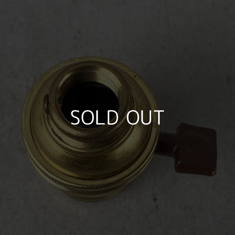 画像4: VINTAGE GENERAL ELECTRIC LAMP SOCKET ヴィンテージ ゼネラルエレクトリック ソケット ランプ ターンスイッチ ブラス  真鍮 E26 / インダストリアル ネジ山付き ライト リペアパーツ 照明 電気 アメリカ  USA