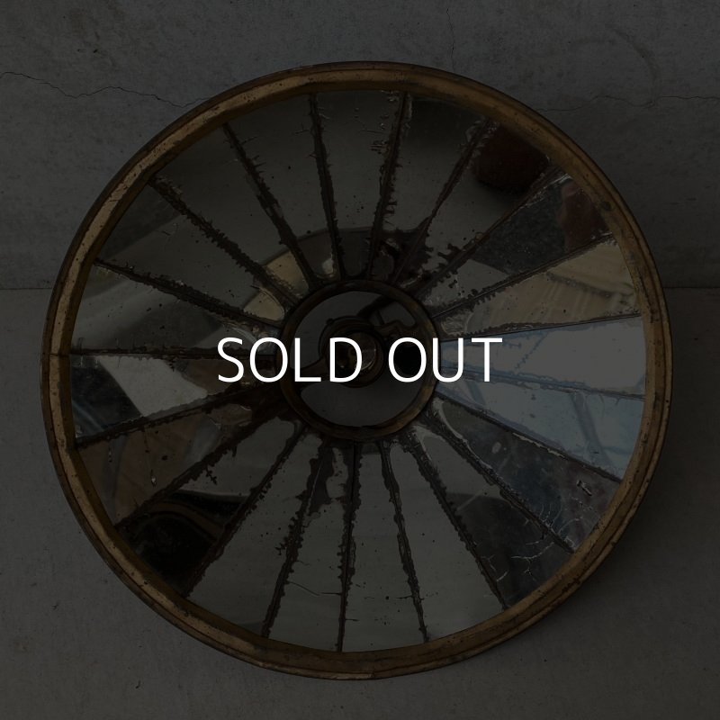 画像3: VINTAGE ANTIQUE MIRROR SHADE LAMP AMERICAN REFLECTOR AND LIGHTING CO. ヴィンテージ ミラーシェード リフレクター ランプ アメリカ / インダストリアル コレクタブル ペンダントライト シーリングランプ 吊り下げランプ 天井照明