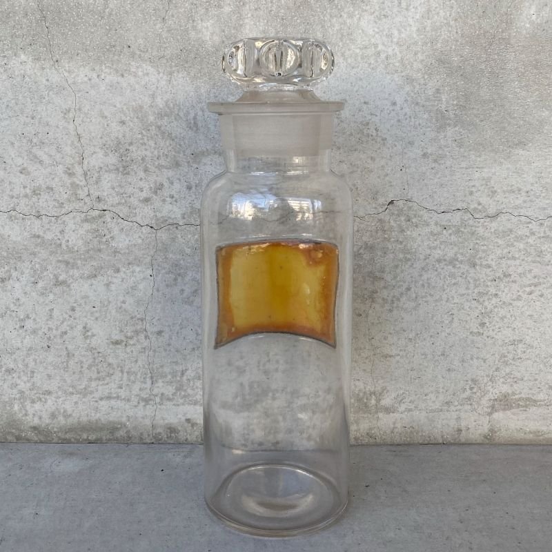 画像2: VINTAGE ANTIQUE PV.HYDRAS.CAN. DRUG BOTTLE MEDICINE BOTTLE ヴィンテージ アンティーク ドラックボトル メディスンボトル 薬瓶 アメリカ / ドラッグジャー ガラス ディスプレイ USA