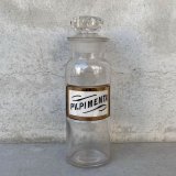 VINTAGE ANTIQUE PV.PIMENTA DRUG BOTTLE MEDICINE BOTTLE ヴィンテージ アンティーク ドラックボトル メディスンボトル 薬瓶 アメリカ / ドラッグジャー ガラス ディスプレイ USA