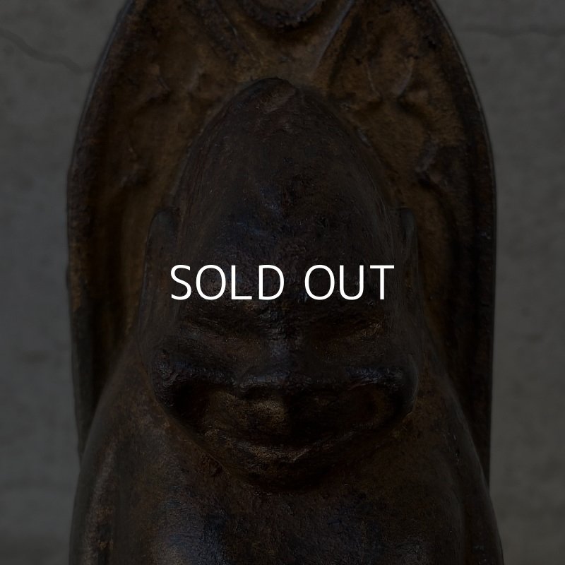 画像8: VINTAGE ANTIQUE BILLIKEN COINBANK ヴィンテージ アンティーク ビリケン コインバンク 貯金箱 アメリカ / コレクタブル オブジェ キャストアイアン 置物 鋳物 USA