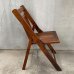 画像3: VINTAGE ANTIQUE FOLDING CHAIR WOOD KIDS ヴィンテージ アンティーク フォールディングチェア 折り畳み椅子 アメリカ / インダストリアル ウッド キッズ 子供用 木製 家具 店舗 什器 USA