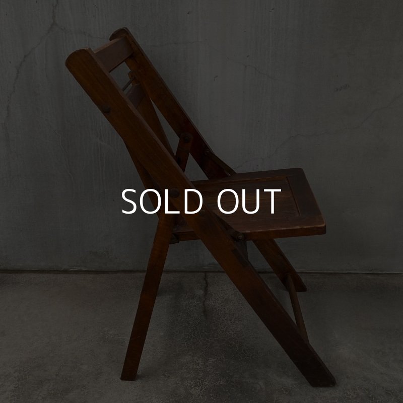 画像3: VINTAGE ANTIQUE FOLDING CHAIR WOOD KIDS ヴィンテージ アンティーク フォールディングチェア 折り畳み椅子 アメリカ / インダストリアル ウッド キッズ 子供用 木製 家具 店舗 什器 USA