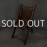 VINTAGE ANTIQUE FOLDING CHAIR WOOD KIDS ヴィンテージ アンティーク フォールディングチェア 折り畳み椅子 アメリカ / インダストリアル ウッド キッズ 子供用 木製 家具 店舗 什器 USA