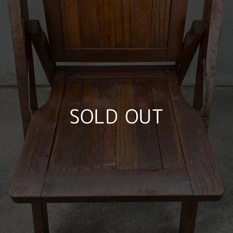 画像6: VINTAGE ANTIQUE FOLDING CHAIR WOOD KIDS ヴィンテージ アンティーク フォールディングチェア 折り畳み椅子 アメリカ / インダストリアル ウッド キッズ 子供用 木製 家具 店舗 什器 USA