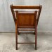 画像2: VINTAGE ANTIQUE FOLDING CHAIR WOOD KIDS ヴィンテージ アンティーク フォールディングチェア 折り畳み椅子 アメリカ / インダストリアル ウッド キッズ 子供用 木製 家具 店舗 什器 USA (2)