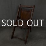 VINTAGE ANTIQUE FOLDING CHAIR WOOD KIDS ヴィンテージ アンティーク フォールディングチェア 折り畳み椅子 アメリカ / インダストリアル ウッド キッズ 子供用 木製 家具 店舗 什器 USA