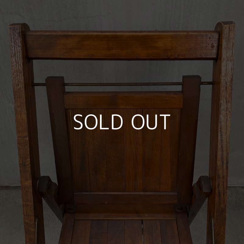 画像5: VINTAGE ANTIQUE FOLDING CHAIR WOOD KIDS ヴィンテージ アンティーク フォールディングチェア 折り畳み椅子 アメリカ / インダストリアル ウッド キッズ 子供用 木製 家具 店舗 什器 USA