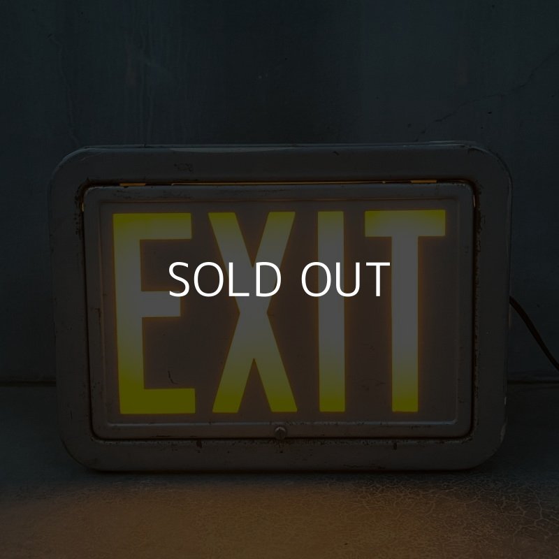 画像10: VINTAGE ANTIQUE EXIT SIGN LAMP ヴィンテージ アンティーク サインランプ アメリカ / インダストリアル ライト 出口 非常口 電飾看板 誘導サイン 店舗什器 USA