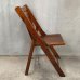 画像3: VINTAGE ANTIQUE FOLDING CHAIR WOOD KIDS ヴィンテージ アンティーク フォールディングチェア 折り畳み椅子 アメリカ / インダストリアル ウッド キッズ 子供用 木製 家具 店舗 什器 USA