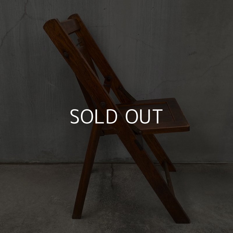 画像3: VINTAGE ANTIQUE FOLDING CHAIR WOOD KIDS ヴィンテージ アンティーク フォールディングチェア 折り畳み椅子 アメリカ / インダストリアル ウッド キッズ 子供用 木製 家具 店舗 什器 USA