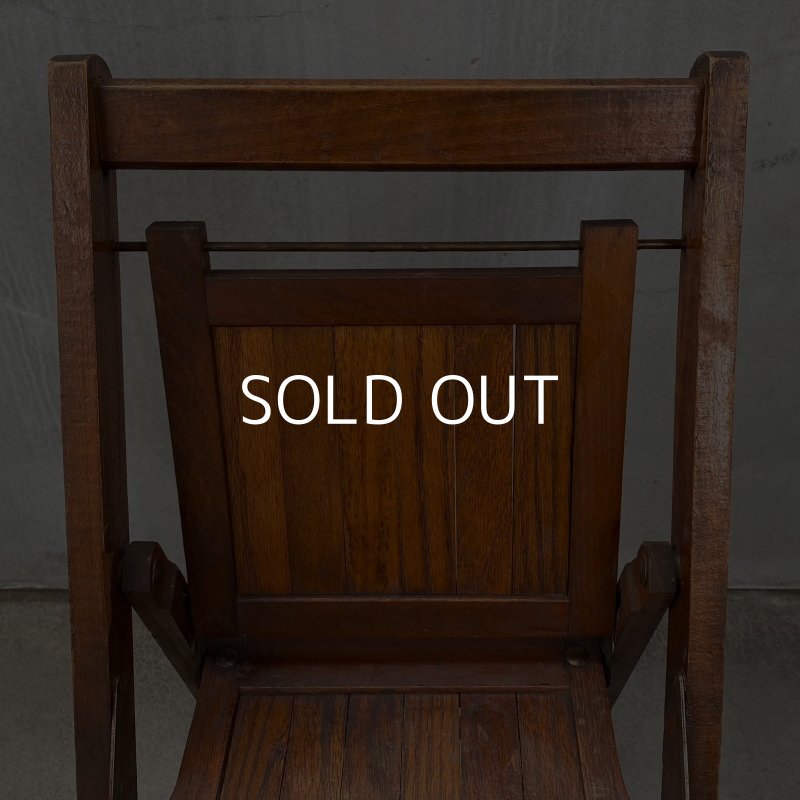 画像5: VINTAGE ANTIQUE FOLDING CHAIR WOOD KIDS ヴィンテージ アンティーク フォールディングチェア 折り畳み椅子 アメリカ / インダストリアル ウッド キッズ 子供用 木製 家具 店舗 什器 USA