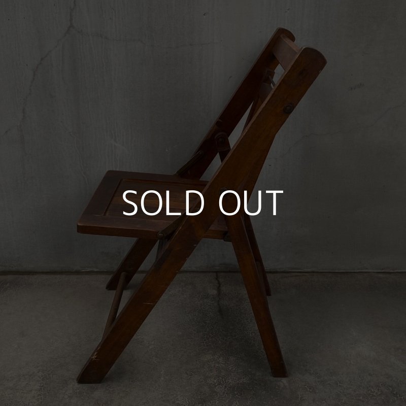 画像4: VINTAGE ANTIQUE FOLDING CHAIR WOOD KIDS ヴィンテージ アンティーク フォールディングチェア 折り畳み椅子 アメリカ / インダストリアル ウッド キッズ 子供用 木製 家具 店舗 什器 USA