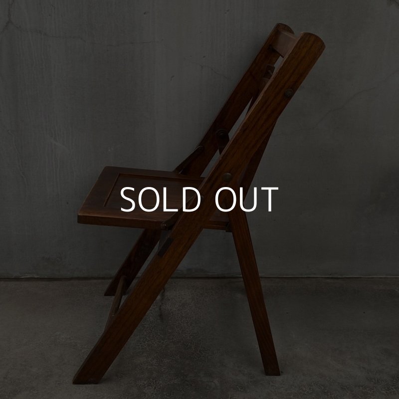 画像4: VINTAGE ANTIQUE FOLDING CHAIR WOOD KIDS ヴィンテージ アンティーク フォールディングチェア 折り畳み椅子 アメリカ / インダストリアル ウッド キッズ 子供用 木製 家具 店舗 什器 USA