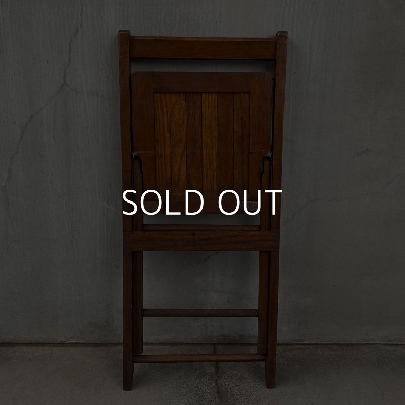 画像9: VINTAGE ANTIQUE FOLDING CHAIR WOOD KIDS ヴィンテージ アンティーク フォールディングチェア 折り畳み椅子 アメリカ / インダストリアル ウッド キッズ 子供用 木製 家具 店舗 什器 USA
