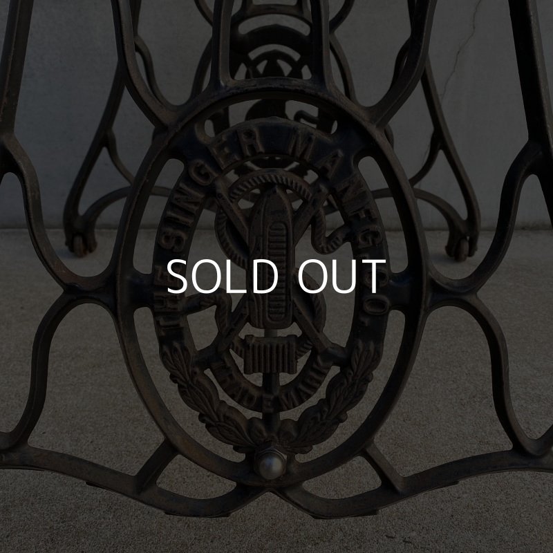 画像9: VINTAGE ANTIQUE SINGER ヴィンテージ アンティーク シンガー ミシン脚テーブル アメリカ / 足踏みミシン テーブル 家具  店舗 什器