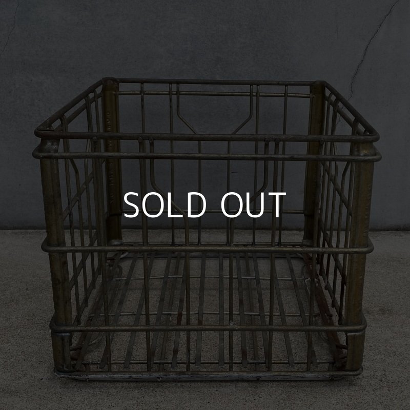 画像4: VINTAGE ANTIQUE ヴィンテージ アンティーク バスケット カゴ / アメリカ インダストリアル ガレージ キャンプ ワイヤー ファーム 運搬用 鉄 収納 什器 USA 