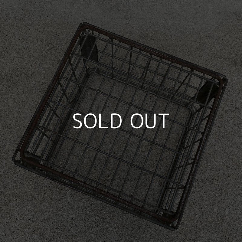 画像7: VINTAGE ANTIQUE ヴィンテージ アンティーク バスケット カゴ / アメリカ インダストリアル ガレージ キャンプ ワイヤー フード 運搬用 鉄 収納 什器 USA 