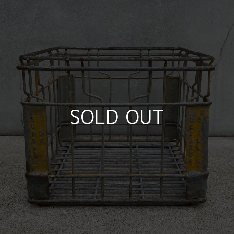 画像3: VINTAGE ANTIQUE ヴィンテージ アンティーク バスケット カゴ / アメリカ インダストリアル ガレージ キャンプ ワイヤー 運搬用 鉄 収納 什器 USA