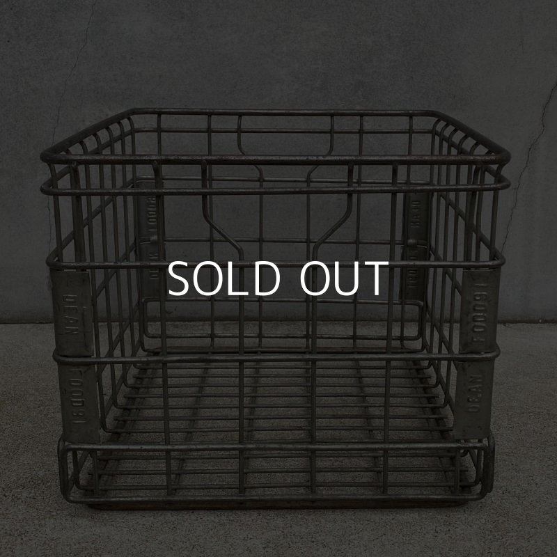 画像3: VINTAGE ANTIQUE ヴィンテージ アンティーク バスケット カゴ / アメリカ インダストリアル ガレージ キャンプ ワイヤー フード 運搬用 鉄 収納 什器 USA 