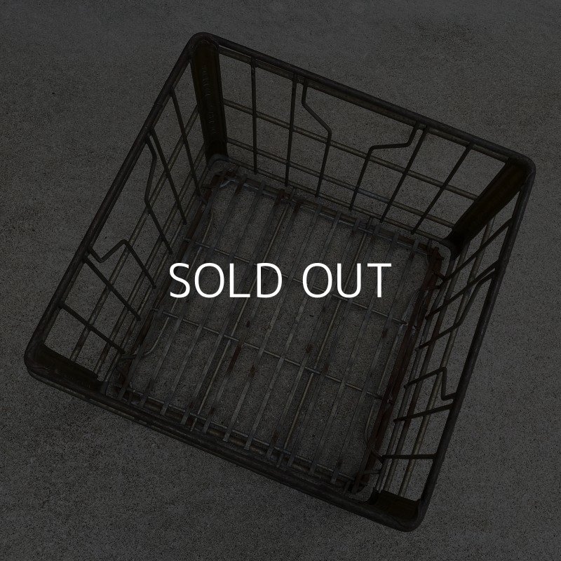 画像6: VINTAGE ANTIQUE ヴィンテージ アンティーク バスケット カゴ / アメリカ インダストリアル ガレージ キャンプ ワイヤー ファーム 運搬用 鉄 収納 什器 USA 